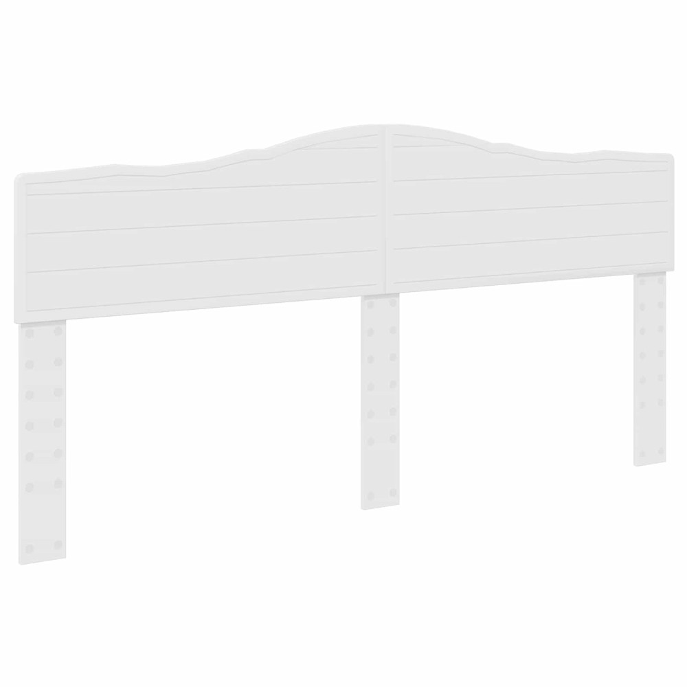 Produktbild för Sängram med låda med huvudgavel Vit 180 x 200 cm Ingenjörsträ