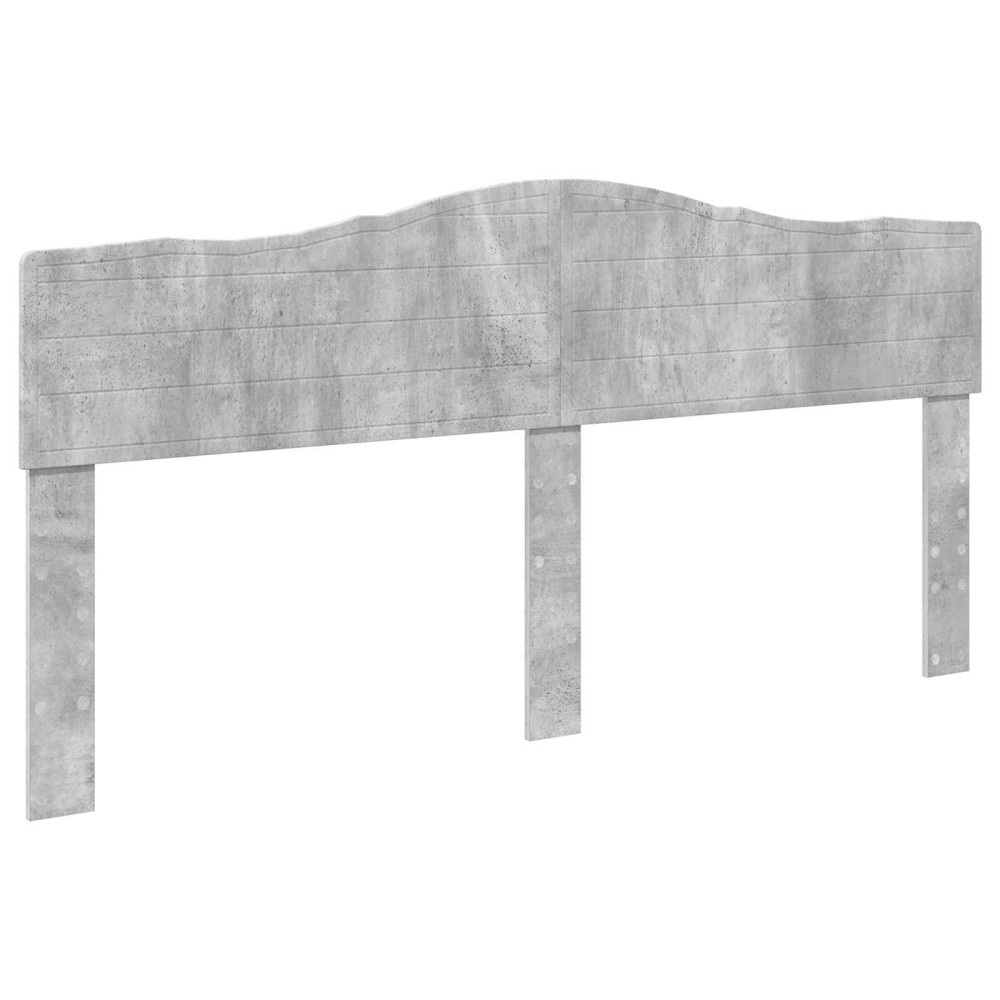 Produktbild för Sängram med låda Betonggrå 180 x 200 cm Ingenjörsträ