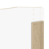 Produktbild för Sängram med låda Sonoma-ek 140 x 200 cm Ingenjörsträ