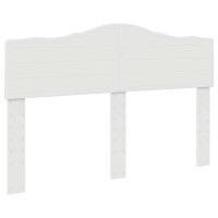 Produktbild för Sängram med låda med huvudgavel Vit 140 x 190 cm Ingenjörsträ