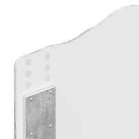 Produktbild för Sängram med låda med lagring Betonggrå 90 x 200 cm Ingenjörsträ