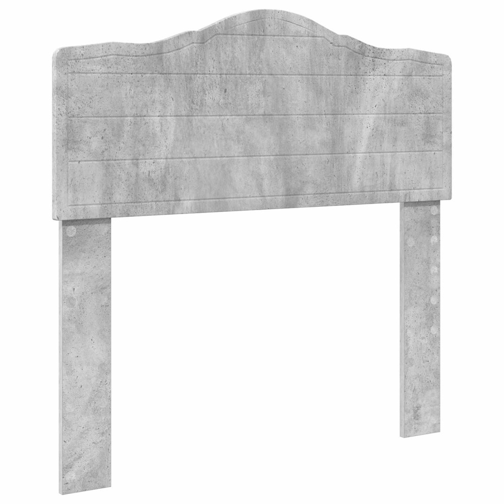 Produktbild för Sängram med låda med lagring Betonggrå 90 x 200 cm Ingenjörsträ