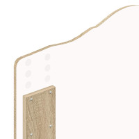 Produktbild för Sängram med låda med lagring Sonoma-ek 75 x 190 cm Ingenjörsträ