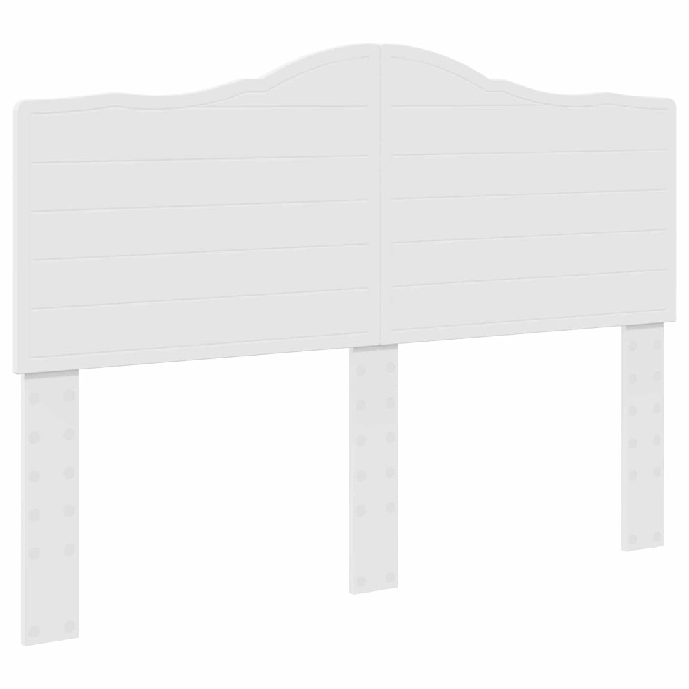 Produktbild för Sängram med låda med huvudgavel Vit 160 x 200 cm Ingenjörsträ