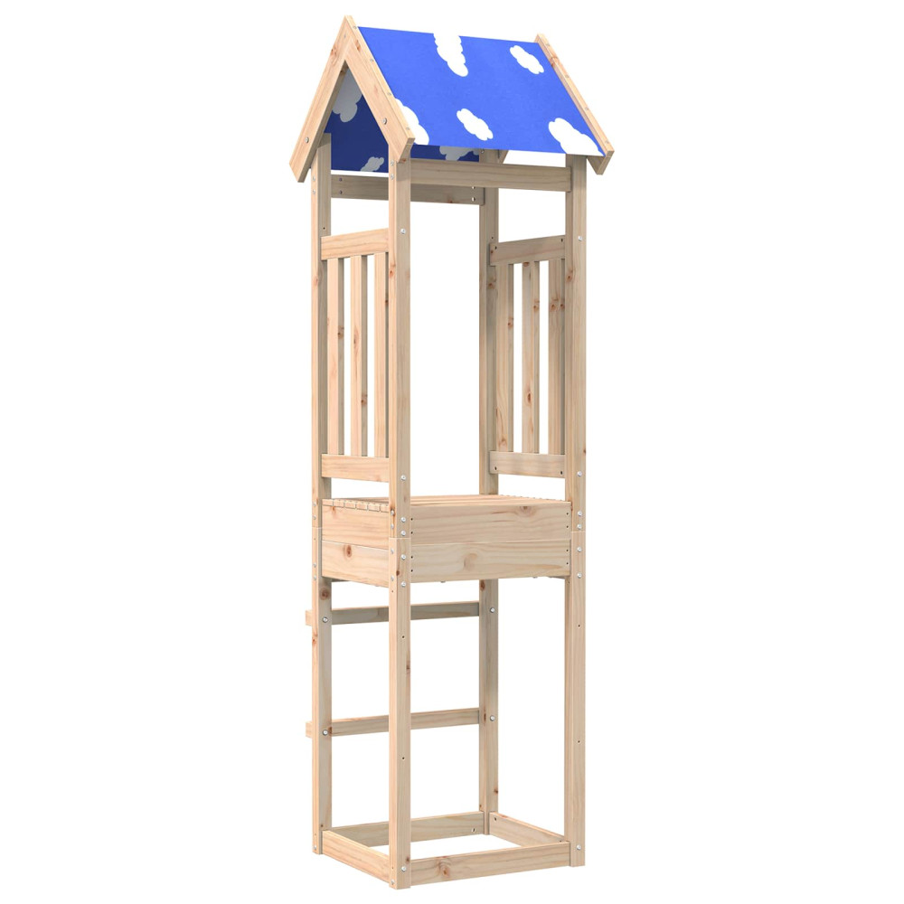 Produktbild för Lekstapel Brun 52.5 x 46.5 x 208 cm Massiv furu