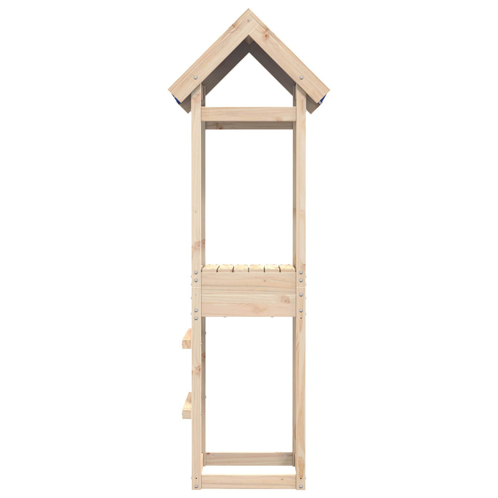 Produktbild för Lekstapel Brun 52,5 x 46,5 x 195 cm Massiv furu