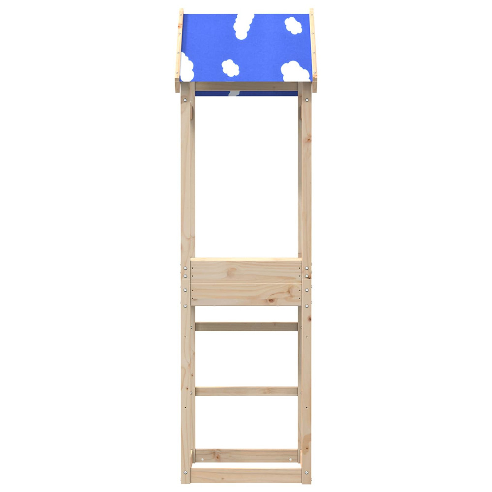 Produktbild för Lekstapel Brun 52,5 x 46,5 x 195 cm Massiv furu