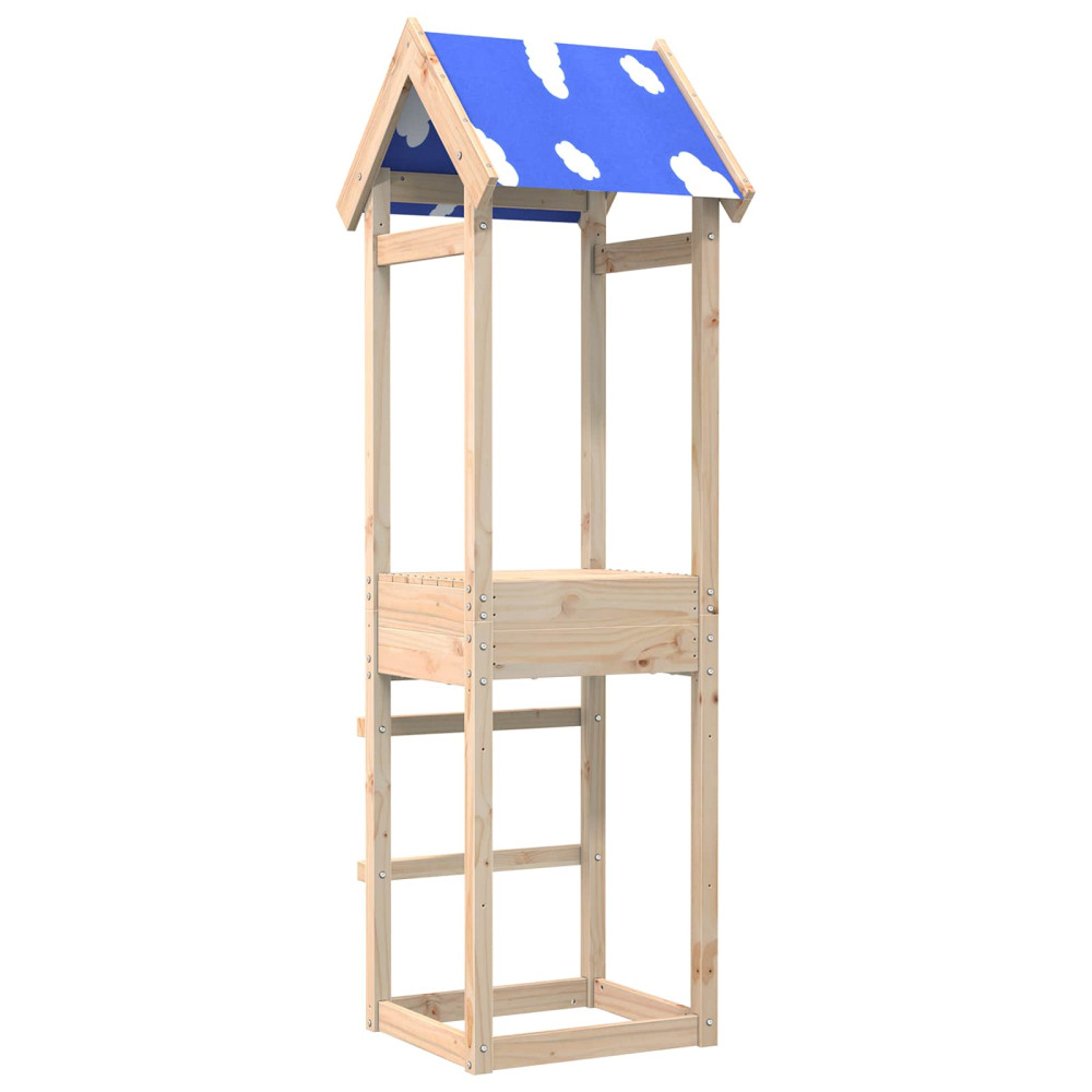 Produktbild för Lekstapel Brun 52,5 x 46,5 x 195 cm Massiv furu