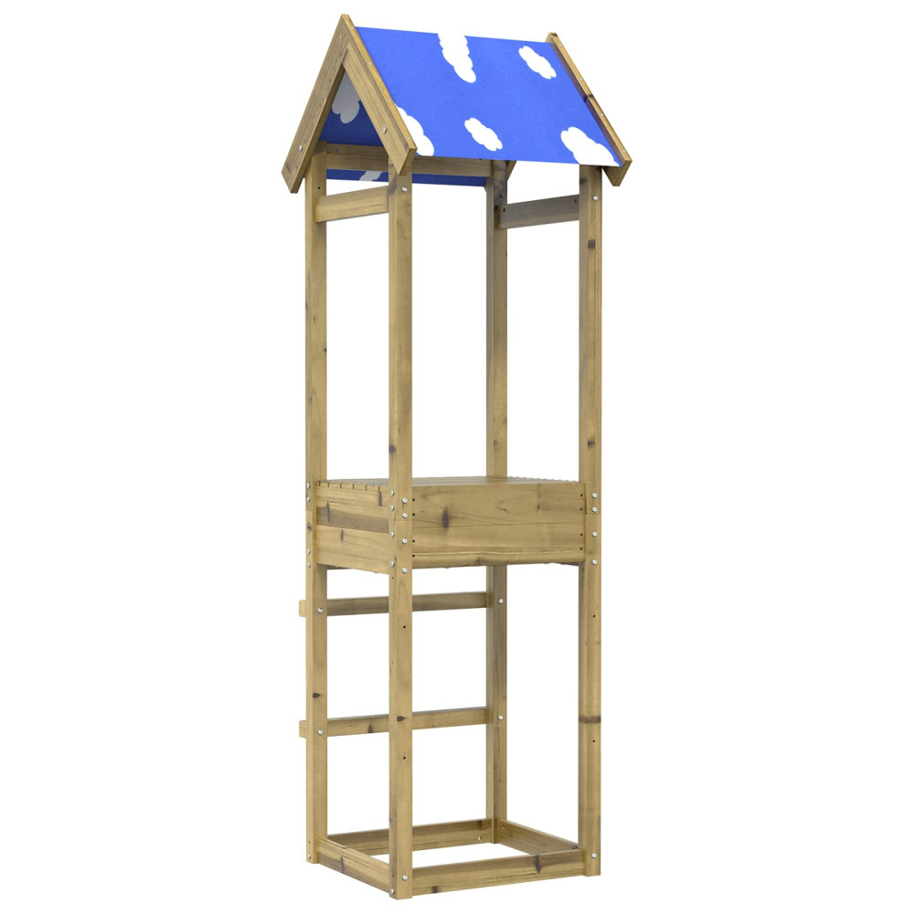 Produktbild för Lekstapel Brun 52,5 x 46,5 x 195 cm Massiv Impregnerat Trä