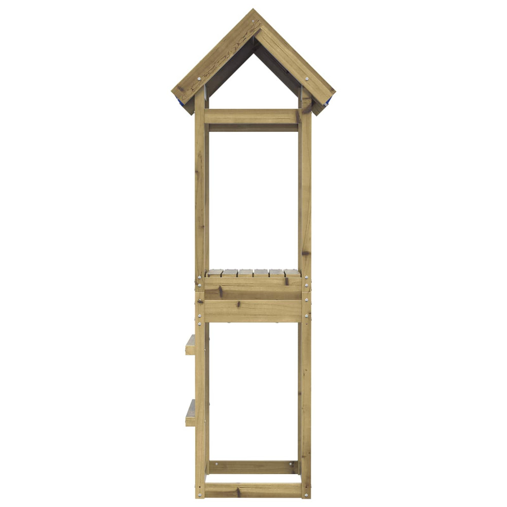 Produktbild för Lekstapel Brun 52,5 x 46,5 x 195 cm Massiv Impregnerat Trä
