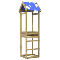 Produktbild för Lekstapel Brun 52,5 x 46,5 x 195 cm Massiv Impregnerat Trä