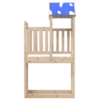 Produktbild för Lekstapel Brun 110.5 x 52.5 x 215 cm Massiv furu