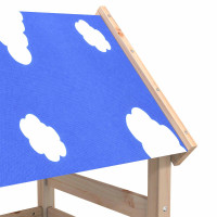 Produktbild för Lekstapel Brun 110.5 x 52.5 x 215 cm Massiv furu