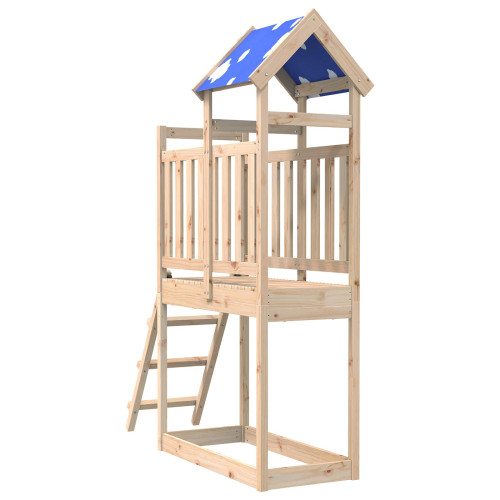 vidaXL Lekstapel Brun 52,5 x 110,5 x 215 cm Massiv furu