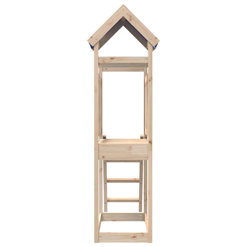 Produktbild för Lekstapel Brun 52,5 x 110,5 x 215 cm Massiv furu