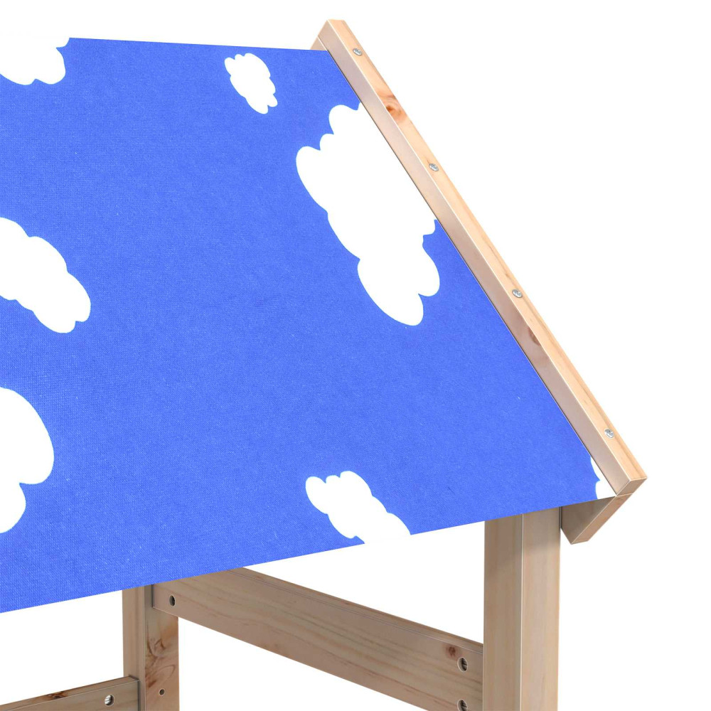 Produktbild för Lekstapel Brun 52,5 x 110,5 x 215 cm Massiv furu