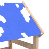 Produktbild för Lekstapel Brun 52,5 x 110,5 x 215 cm Massiv furu