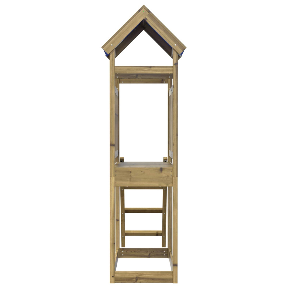Produktbild för Lekstapel Brun 52,5 x 110,5 x 215 cm Massiv Impregnerat Trä