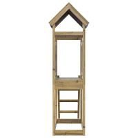 Produktbild för Lekstapel Brun 52,5 x 110,5 x 215 cm Massiv Impregnerat Trä