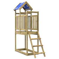 Produktbild för Lekstapel Brun 52,5 x 110,5 x 215 cm Massiv Impregnerat Trä