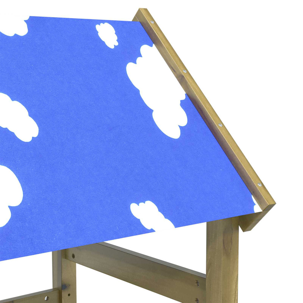 Produktbild för Lekstapel Brun 52,5 x 110,5 x 215 cm Massiv Impregnerat Trä
