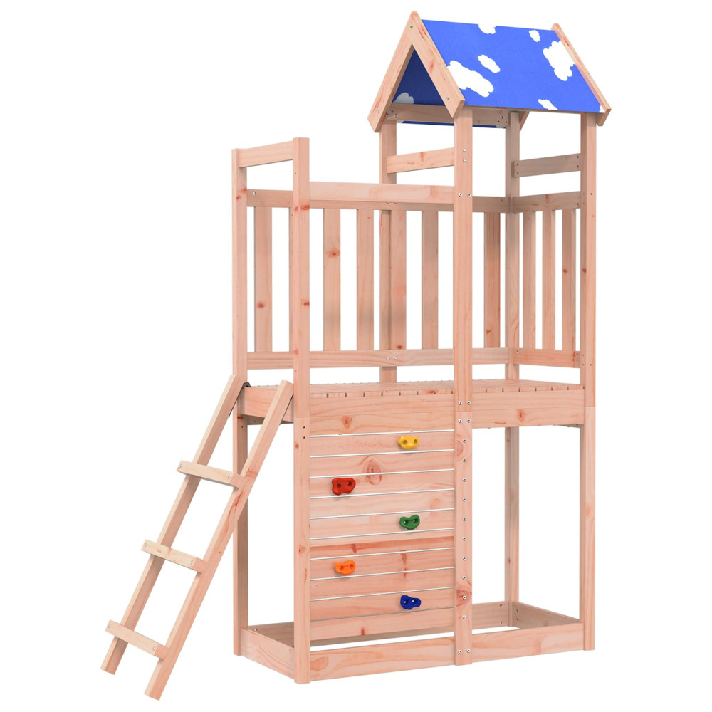 Produktbild för Lekstapel Brun 110,5 x 52,5 x 215 cm Massivt douglas-trä