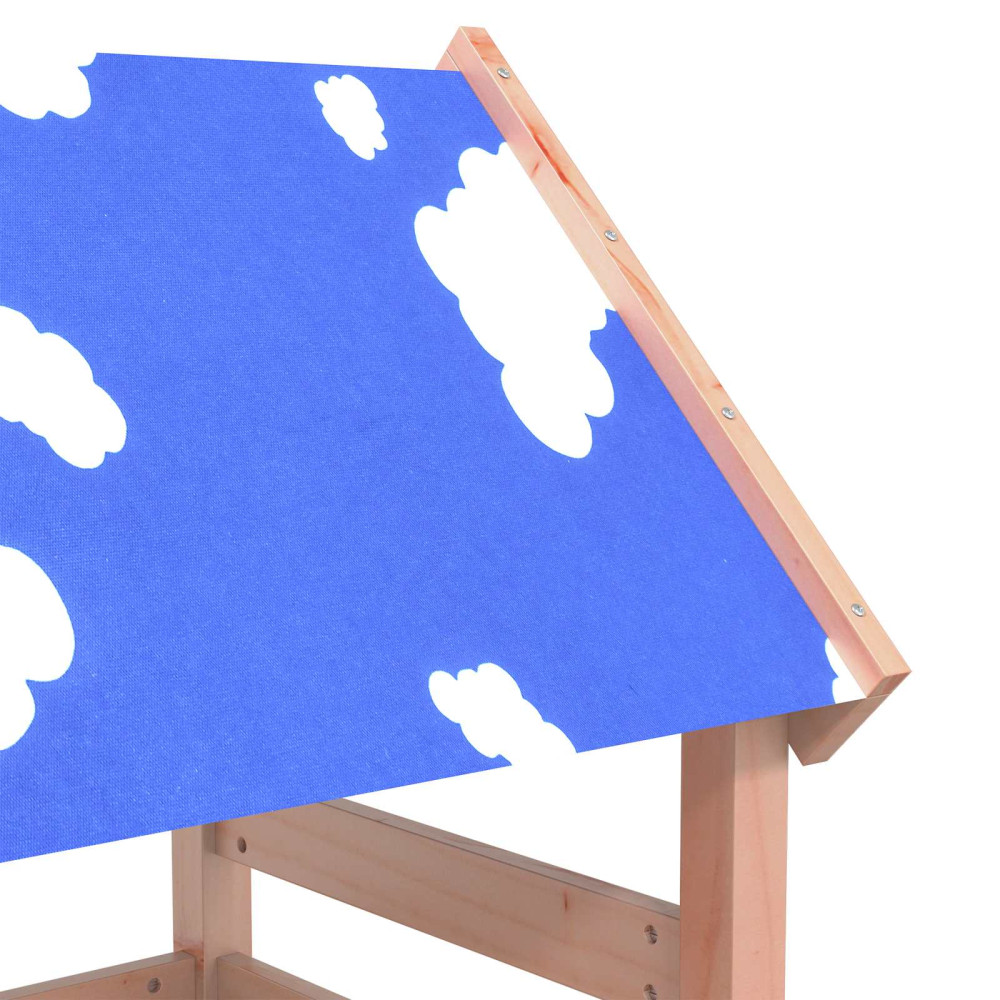 Produktbild för Lekstapel Brun 110,5 x 52,5 x 215 cm Massivt douglas-trä