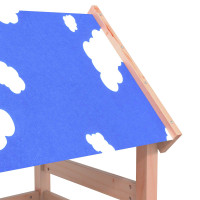 Produktbild för Lekstapel Brun 110,5 x 52,5 x 215 cm Massivt douglas-trä