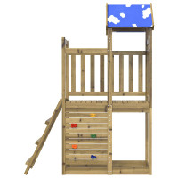 Produktbild för Lekstapel Brun 110,5 x 52,5 x 215 cm Massiv impregnerat trä