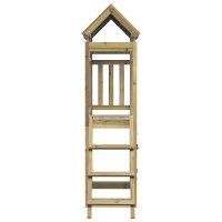 Produktbild för Lekstapel Brun 110,5 x 52,5 x 215 cm Massiv impregnerat trä