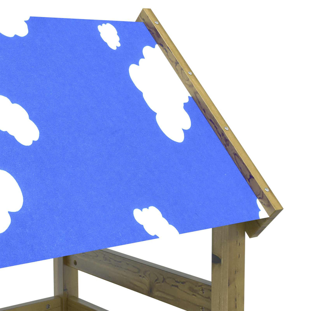 Produktbild för Lekstapel Brun 110,5 x 52,5 x 215 cm Massiv impregnerat trä