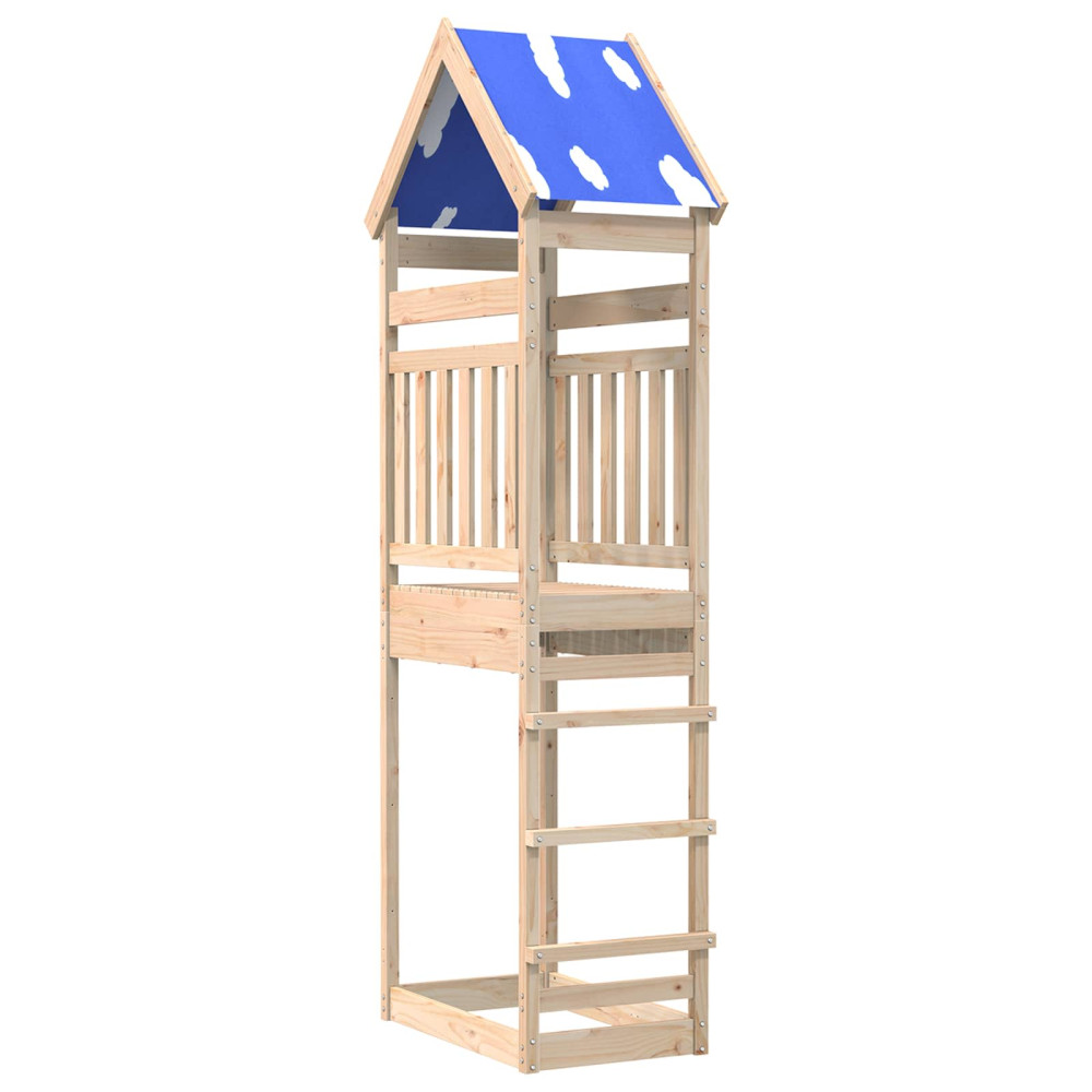 Produktbild för Lekstapel Brun 52,5 x 85 x 265 cm Massiv furu
