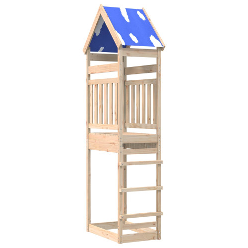 vidaXL Lekstapel Brun 52,5 x 85 x 265 cm Massiv furu
