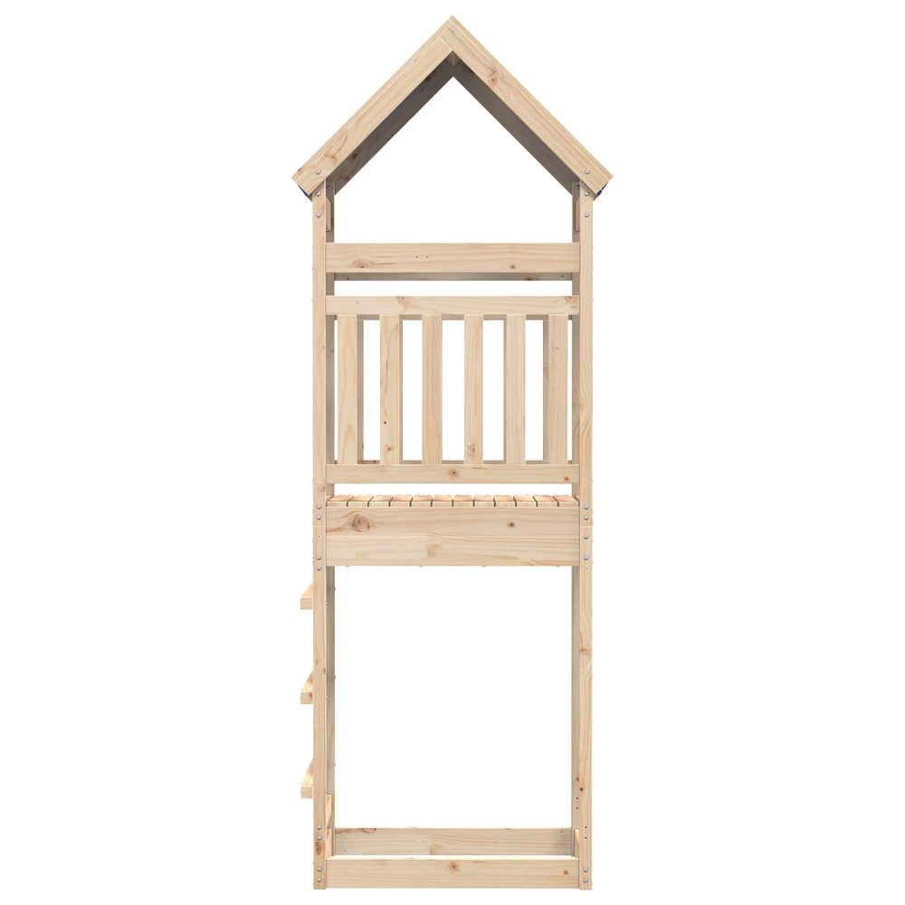 Produktbild för Lekstapel Brun 52,5 x 85 x 265 cm Massiv furu