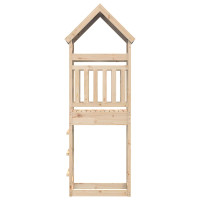 Produktbild för Lekstapel Brun 52,5 x 85 x 265 cm Massiv furu