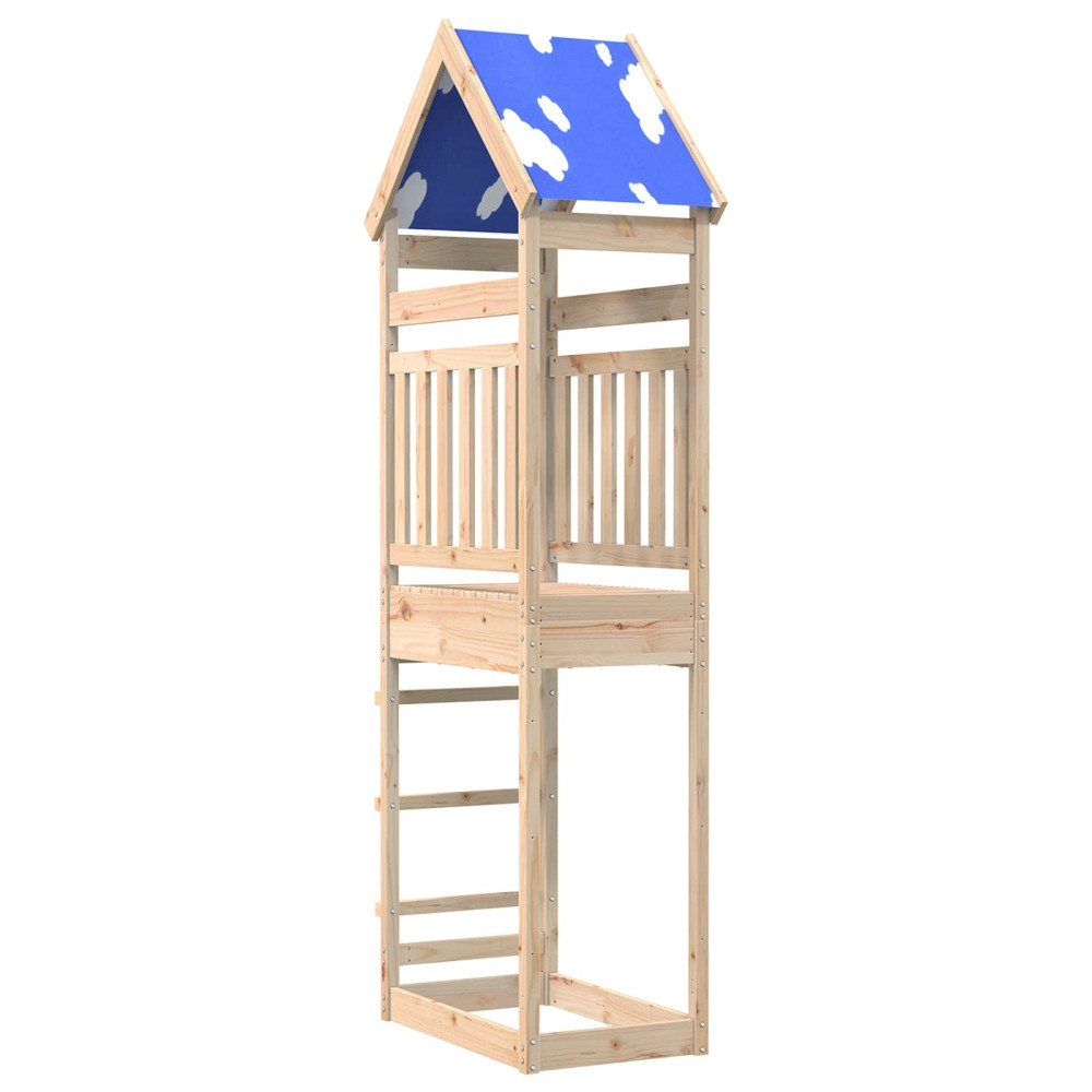 Produktbild för Lekstapel Brun 52,5 x 85 x 265 cm Massiv furu