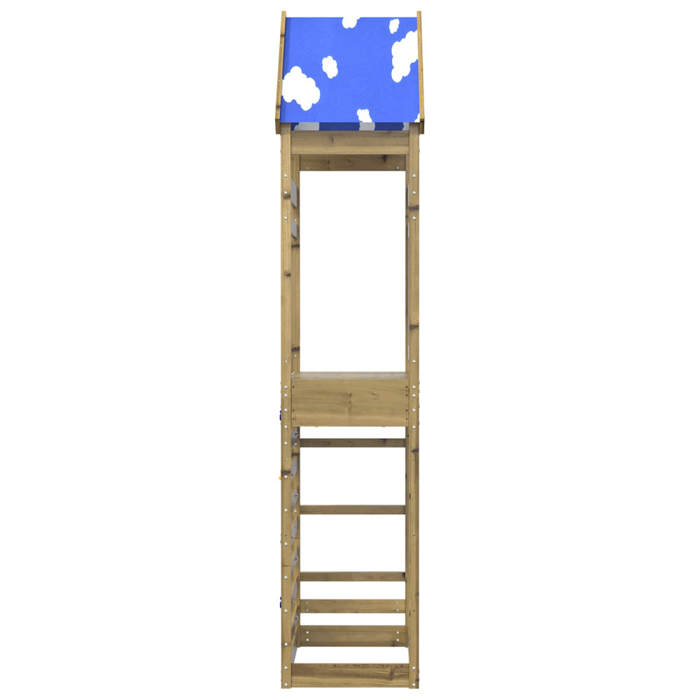 Produktbild för Lekstapel Brun 52,5 x 85 x 265 cm Massiv Impregnerat Trä