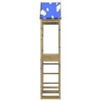 Produktbild för Lekstapel Brun 52,5 x 85 x 265 cm Massiv Impregnerat Trä
