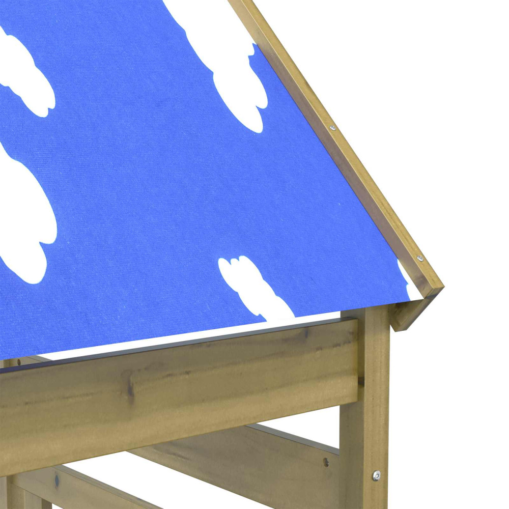Produktbild för Lekstapel Brun 52,5 x 85 x 265 cm Massiv Impregnerat Trä