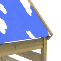 Produktbild för Lekstapel Brun 52,5 x 85 x 265 cm Massiv Impregnerat Trä