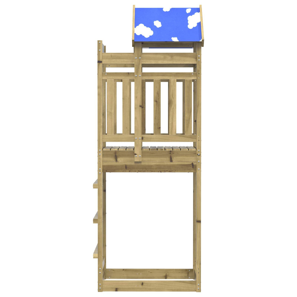 Produktbild för Lekstapel Brun 52.5 x 85 x 239 cm Massiv Impregnerat Trä