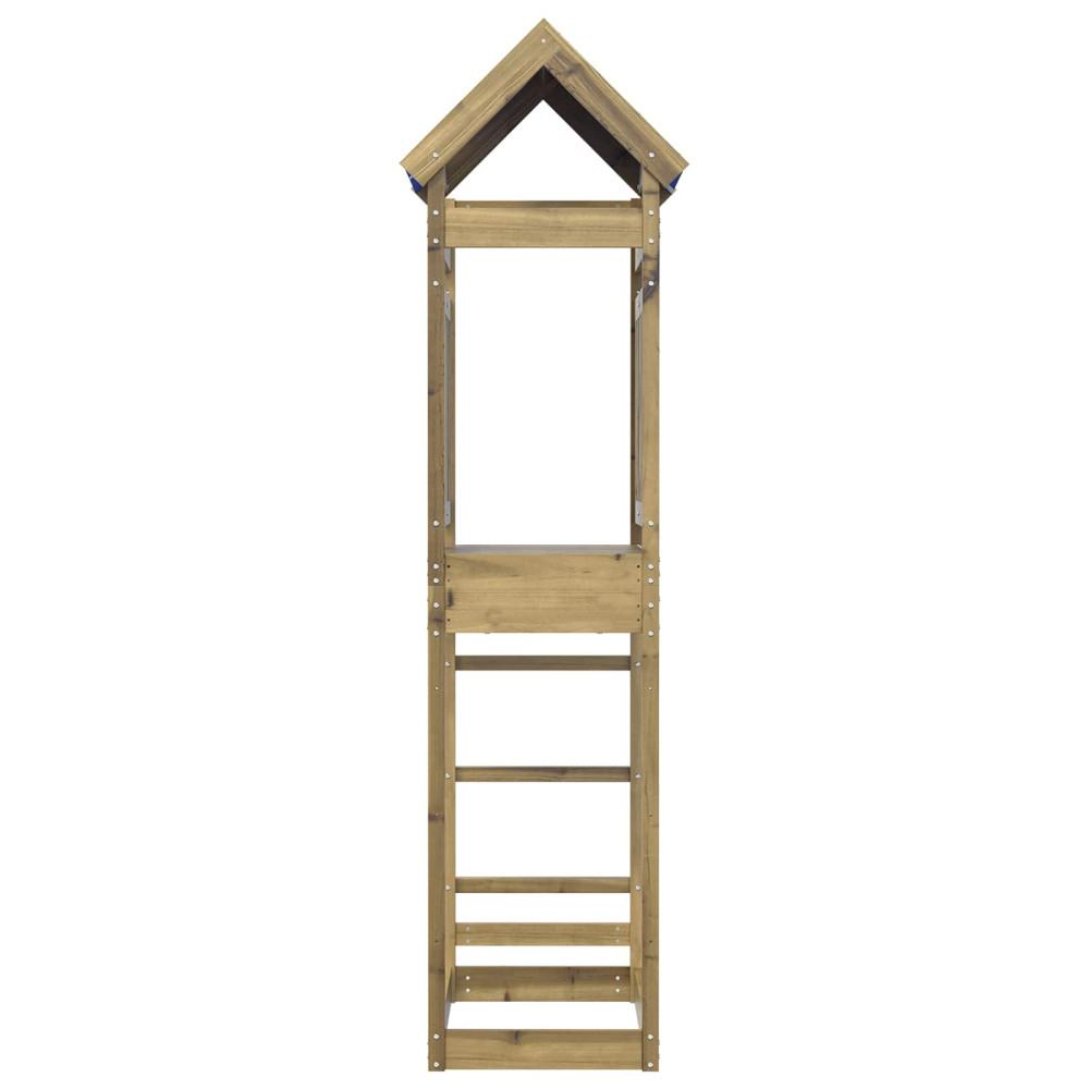 Produktbild för Lekstapel Brun 52.5 x 85 x 239 cm Massiv Impregnerat Trä