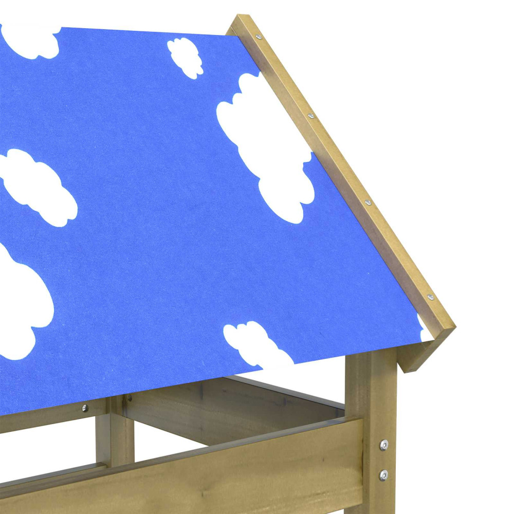 Produktbild för Lekstapel Brun 52.5 x 85 x 239 cm Massiv Impregnerat Trä
