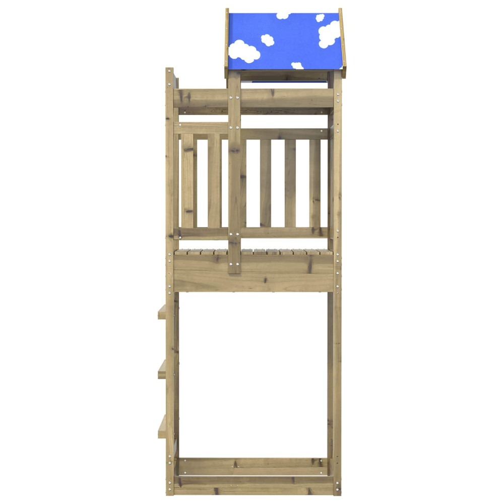 Produktbild för Lekstapel Brun 85 x 52,5 x 239 cm Massiv Impregnerat Trä