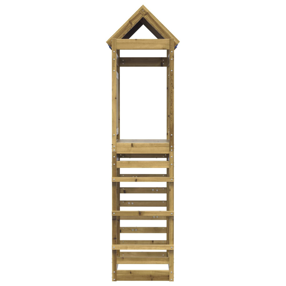 Produktbild för Lekstapel Brun 85 x 52,5 x 239 cm Massiv Impregnerat Trä