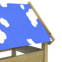 Produktbild för Lekstapel Brun 85 x 52,5 x 239 cm Massiv Impregnerat Trä