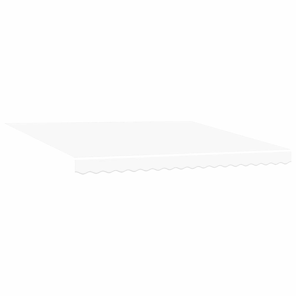 Produktbild för Utfällbar markis Vit 4 × 3 m Canvas och Aluminium