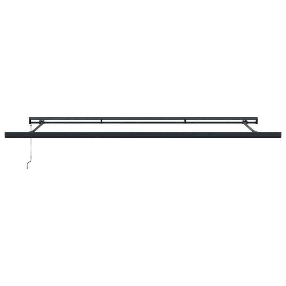 Produktbild för Utfällbar markis Vit 4 × 3 m Canvas och Aluminium
