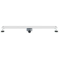 Produktbild för Duschavlopp 2-i-1 med 360° Siphon Silver 100 cm