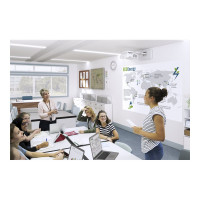 Produktbild för Epson EB-760WI - 3LCD-projektor - ultrakort kastavstånd - 802.11a/b/g/n/ac trådlös/LAN/Miracast - vit
